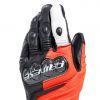 Dainese CARBON 4 LONG sportovní rukavice fluo-červené/bílé/černé vel.M